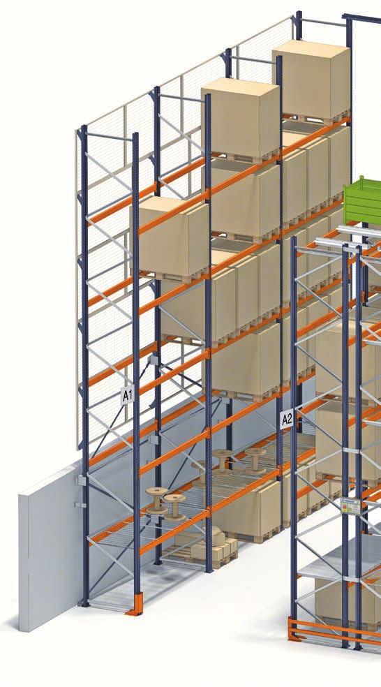 Basic Components In order to store goods on pallets, Mecalux, with its wide experience as a racking manufacturer, has developed an extensive range of accessories which enable the most demanding of