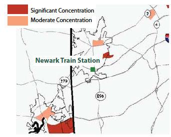 the area, the existence of 272 acres of developable property adjacent to the site is probably unprecedented in the Northeast Corridor.