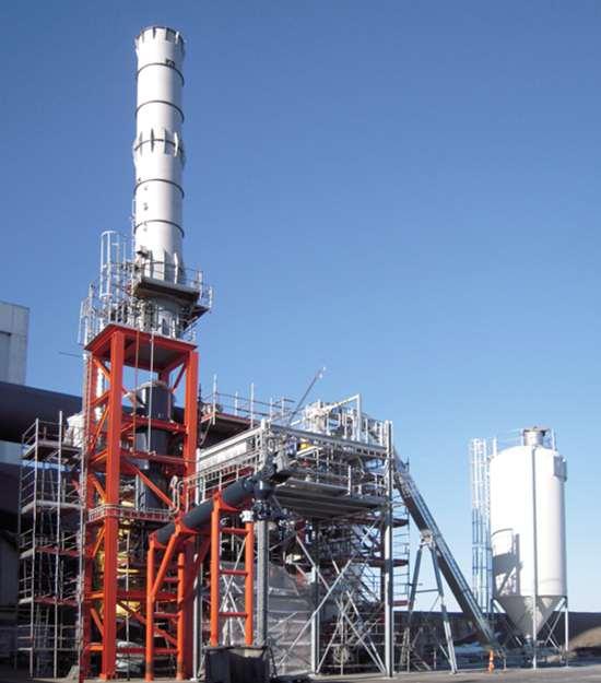 gas Char gas "Clean" gas Ash containing 95% of the valuabled minerals 500 kw test plant at