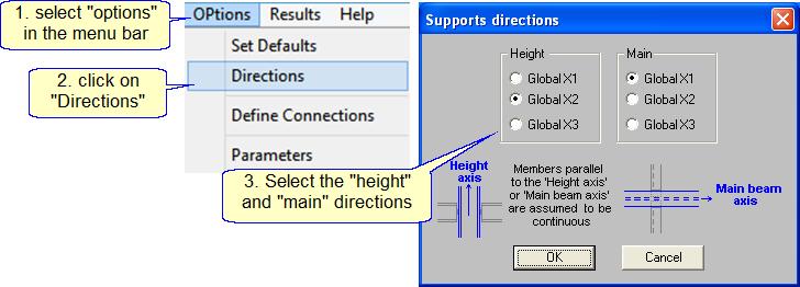 Default parameters: Select the default deflection type for