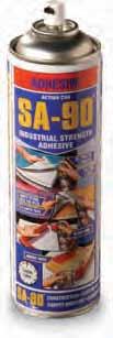 SA-90 Heavy Duty Industrial Adhesive AS-90 Welder s Multipurpose Fluid Anti Spatter Spray Quick, clean, and effective adhesive in industrial and home settings Tack dry in 5