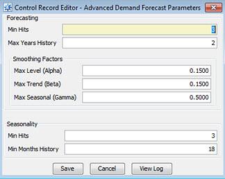 Eclipse Release 8.7.9 Feature Summary Rel. 8.7.9 Advanced Demand Forecasting Customer Request "I would like to see additional forecasting algorithms within Eclipse.
