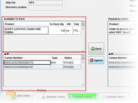 Eclipse Release 8.7.9 Feature Summary Rel. 8.7.9 The system displays the master carton contents as you pack items. The Package Count and Package Qty fields are required.