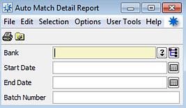 Rel. 8.7.9 Release 8.7.9 Auto-Matching Detail Use the Auto Match History report to view a summary report to review matching details between the inbound file and how the system matched the information.
