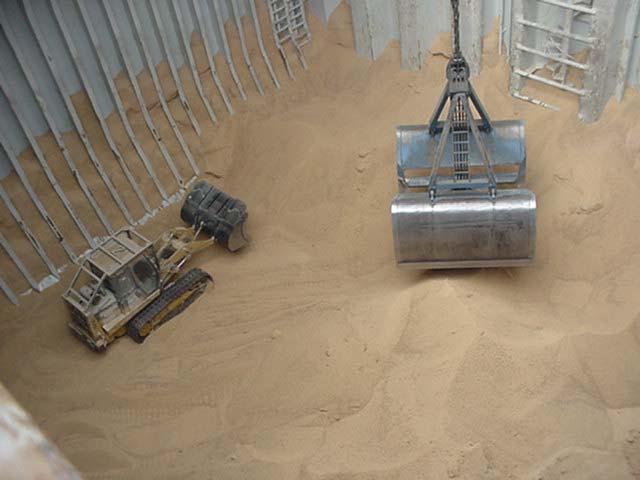 Bulk Grain Grain clean: holds have to be clean to a