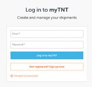 65 Reset Password 1 of 9 Select this option if you have trouble logging on to mytnt using your current password.