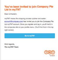 70 Invite a Person 3 of 7 To accept an invite to mytnt, check your inbox and select