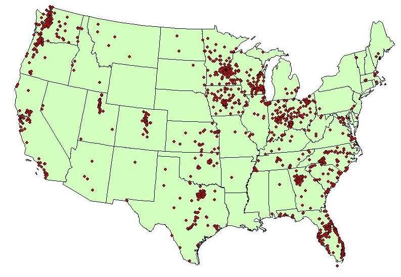 1,500± SWUs Identified in 2012 Source: Western Kentucky University Stormwater