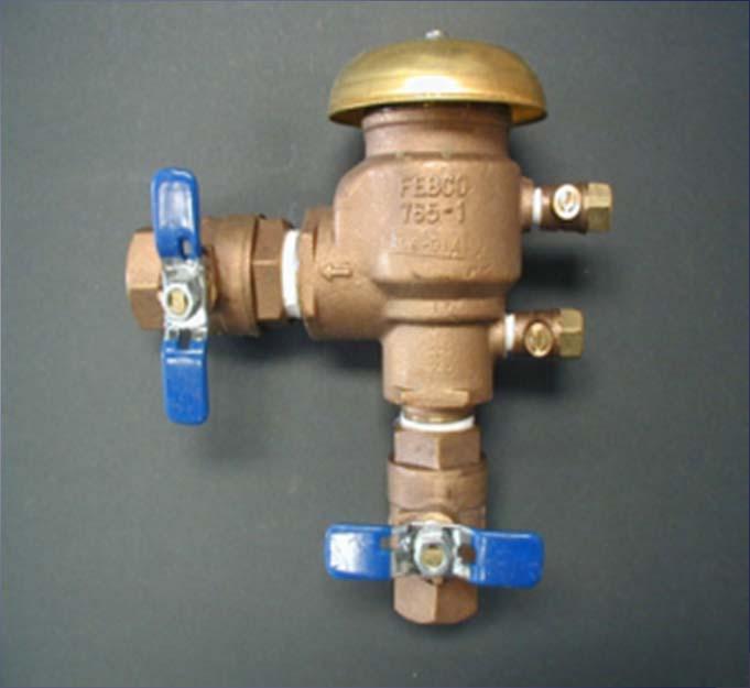 Backflow Prevention Device Any approved