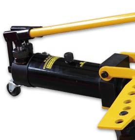 Manual Hydraulic Pipe Bender Hydraulic pipe benders provide easier bending than manual mechanical