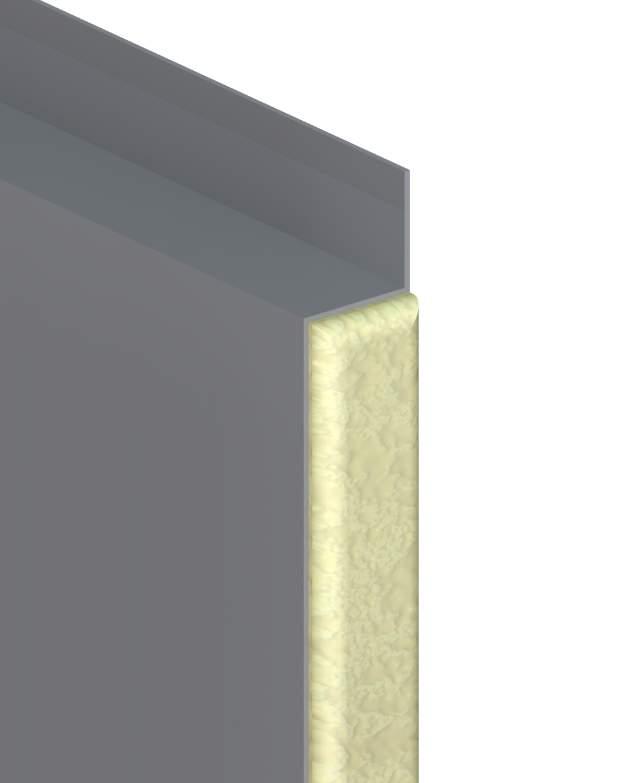 SpandrelTherm is an insulated front pan system, shown in Figure 3, which acts as a complementary exterior covering for the EnvaTherm system, in place