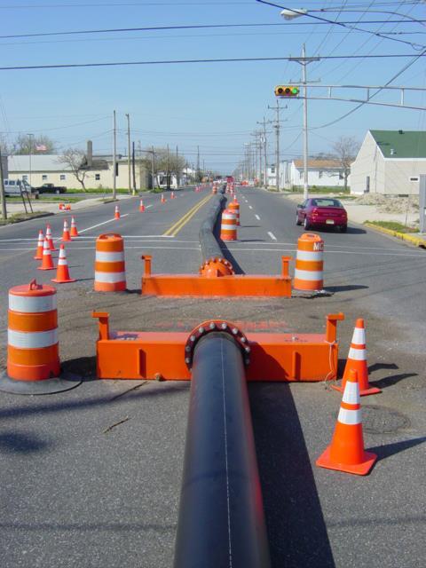 Traffic Flow: Pipes and Ramps Maintain road access during