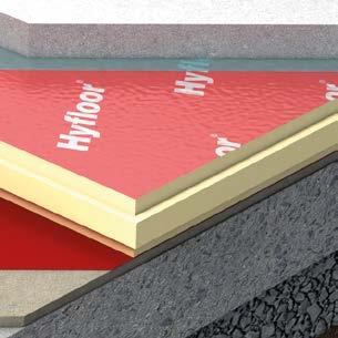 2 XT/HYF (T&G) is lightweight and suitable for use with underfloor heating. Thanks to its thickness to performance ratio, XT/HYF (T&G) allows for reduced insulation thickness.