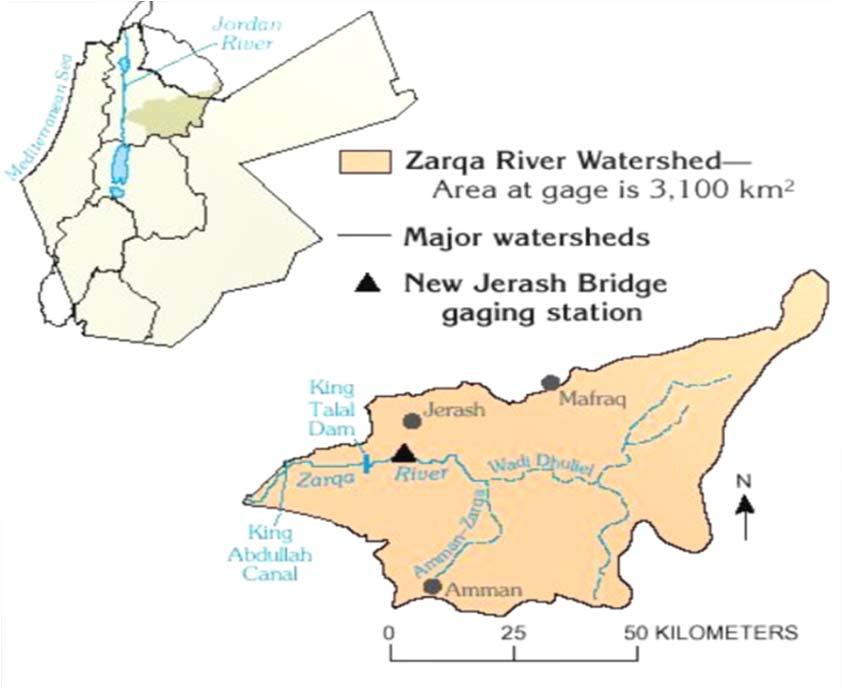 Agricultural areas are located along the Zarqa River; irrigated areas are mainly around groundwater wells and along the side beds of the river while rain-fed agriculture can be found at higher rainy
