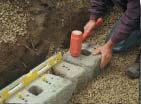 Step up in 150mm increments with the base as required at elevation changes in the foundation. Level the prepared base with 150mm of well graded, fully compacted granular fill (c804/c803). 2.