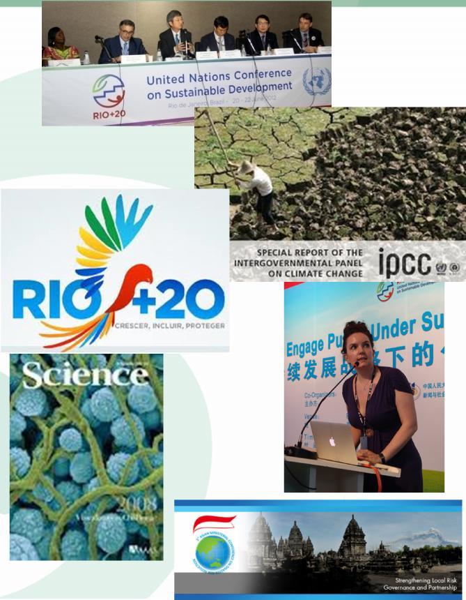 Examples of International Policy Activities Delivery plans around international policy events and key milestones, through direct policy engagement and tailoring and launching of relevant publications