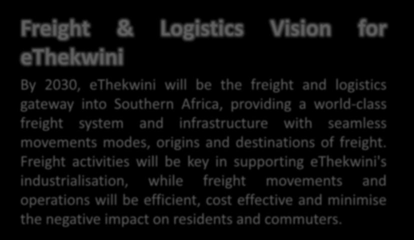 freight system and infrastructure with seamless movements modes, origins and