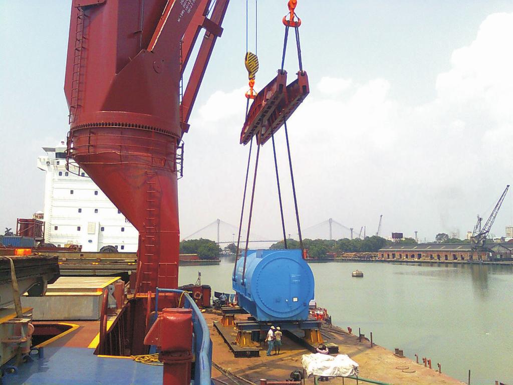 Seatech port agency div. handles Combi-Lift vessel M.V. Pangani at Kolkata Port Seatech Port Agency Division handled discharging of 310 mt of heavy-lift machinery from M.V. Pangani at Kolkata Port. The Seatech team was ready at Kolkata Port in time for the arrival of the vessel which set sail from Dalian Port.