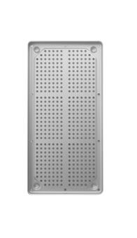 Dimensions (wxhxd) : 288 x 187 x 29 mm 284 x 183 x 17 mm Aluminium trays Anodized aluminium trays available in: