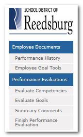 Gives you access to the different system features including the Performance Evaluation. Role.