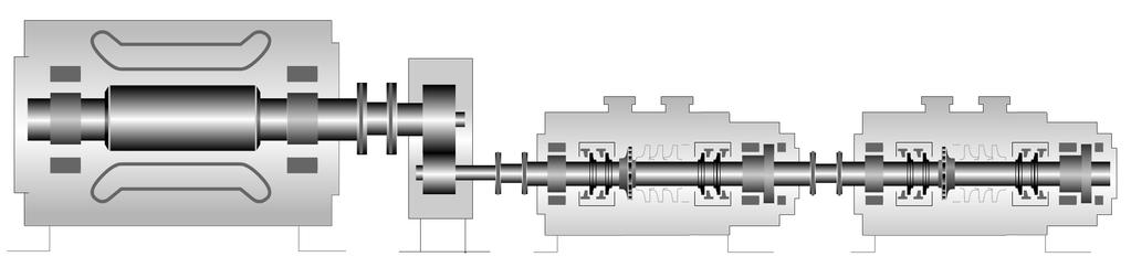 Flare/vent HOFIM Compressor Conventional train configuration Coupling HP