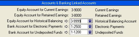 Check the Linked Account for Electronic Payments: Select Setup in the Menu Bar.