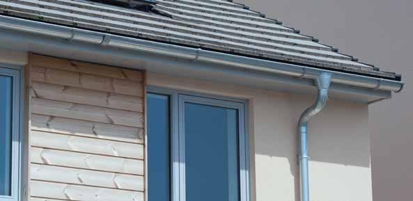 The lightweight Steel Rainwater range from Alumasc offers a contemporary, eco-friendly and cost effective alternative to upvc gutters, without the risk of shrinking, leaking or colour fading.
