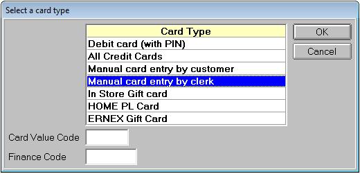 Credit Card Transactions - Manual Entry in POS 1. Enter the SKU number and press J. 2. Enter the Quantity and press J. 3. Press the + key on the number keypad to total the transaction.