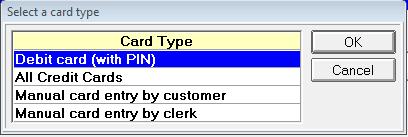 Debit Card Transactions 1. Enter the SKU number and press J. 2. Enter the Quantity and press J. 3. Press the + key on the number keypad to total the transaction.