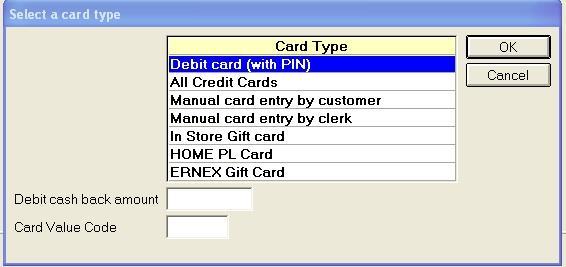 Private Label card (Home Credit Card) All of the Promotion Codes transmitted with each transaction type are setup through the back office.