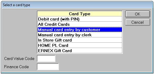 Credit Card Transactions - Manual Entry on PIN Pad 1. Enter the SKU number and press J. 2. Enter the Quantity and press J. If the SKU has a price, it will post automatically otherwise enter the price.