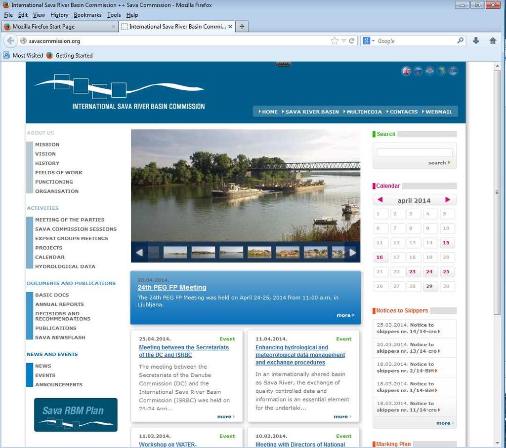 Contact information International Sava River Basin Commission