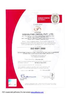 Certification ISO : 9001
