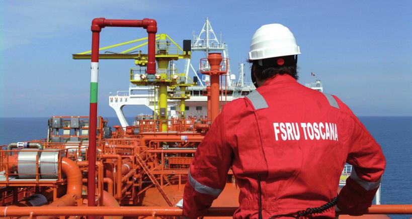 OLT FSRU Toscana ECOS (O&M Contractor) The required expertise to manage and operate the Terminal was found in the company Ecos Srl. ECOS is an Italian joint venture between Exmar Shipmanagement N.V.