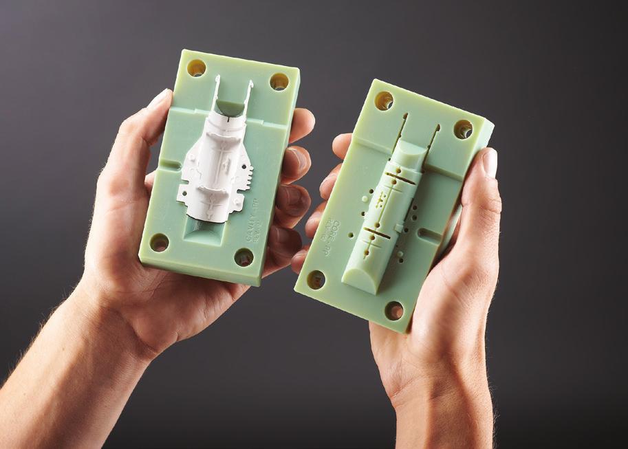 Insert Molding 3D printed mold inserts allow creative design for challenging geometries.