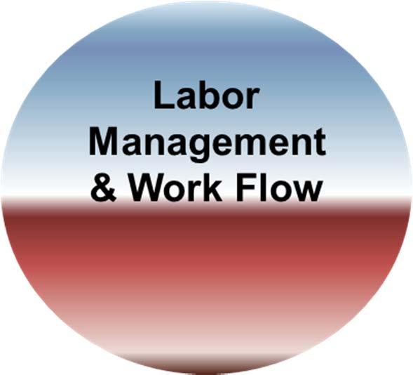 Labor management team assists hospitals in managing the single largest cost component of all MS-DRGs Labor performance reporting tools Labor Management