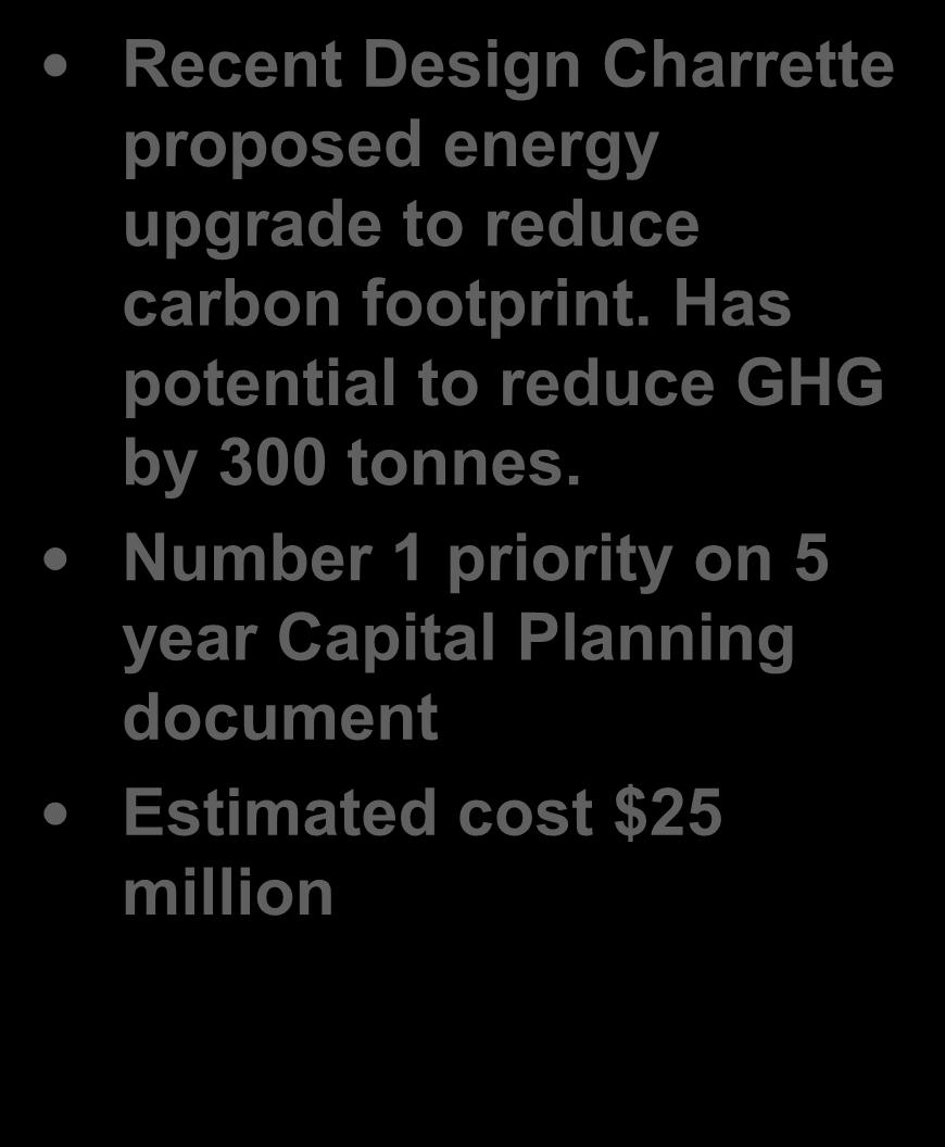 KLO Trades Expansion and Upgrade Recent Design Charrette proposed energy upgrade to reduce carbon footprint.