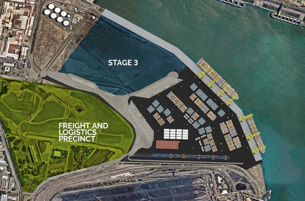TRANSFORMATION OF HUNTER & NSW ECONOMY STAGE 3: 2 MILLION CONTAINERS THROUGHPUT CAPACITY Optimal freight & ports network, with