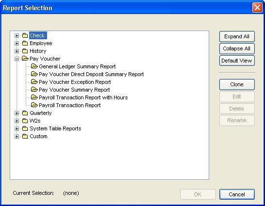 Dynamic Reporting Tools Report Selection with Organized, Expanding Views Built-in Report Writer for Customizing Your Forms Open one folder of