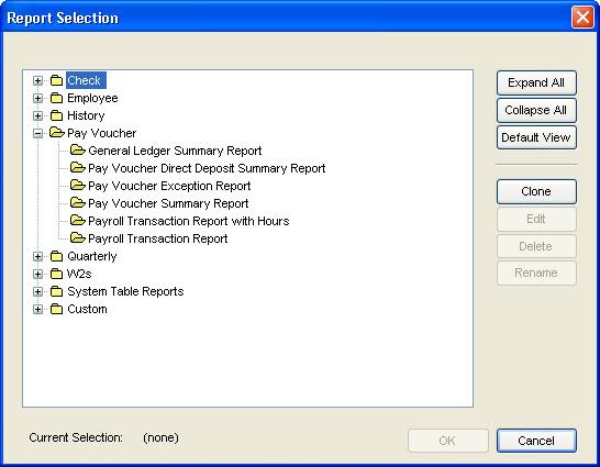 Dynamic reporting tools Report Selection with organized, expanding views Built in report writer for customizing your forms Open one folder of