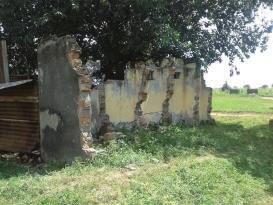 Abandoned toilets in a school near Lira. BOX 1.