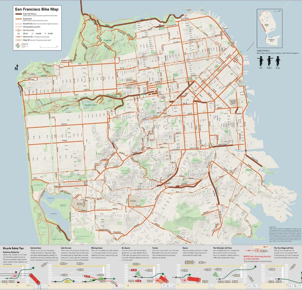 FIGURE 3 Bicycling Network Figure 3 is an example of mapping the existing network as it relates to people bicycling within a project study area.