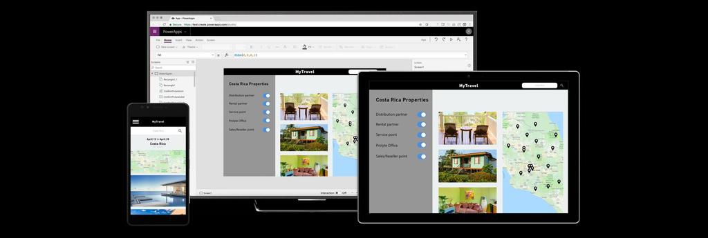 Build and consume solutions for web and mobile with PowerApps Build highly customized task- and role-based canvas apps with data from one or multiple sources Generate immersive model-driven apps,