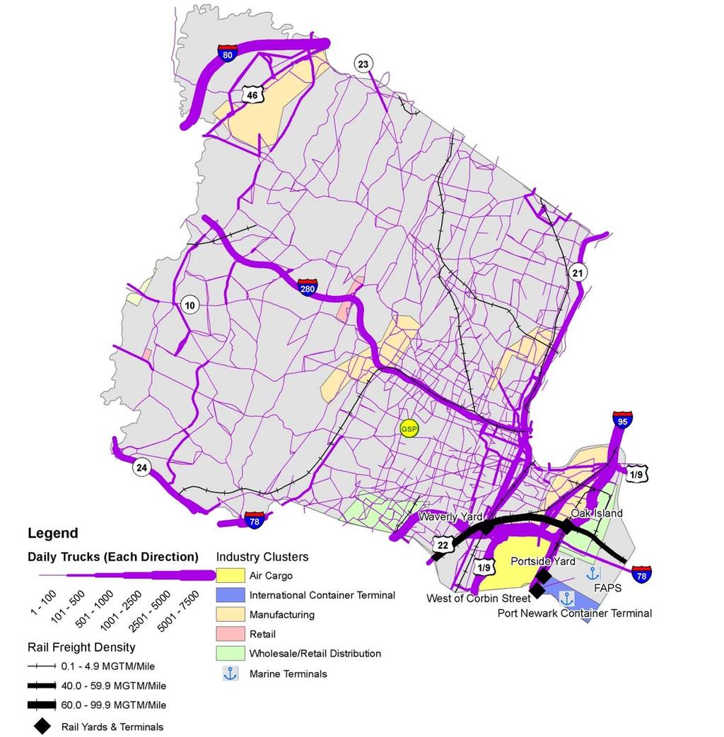 Essex County Freight Profile Highway and Rail Network Utilization Essex County s highway network serves to connect its major freight activity centers with key trading partners elsewhere in the