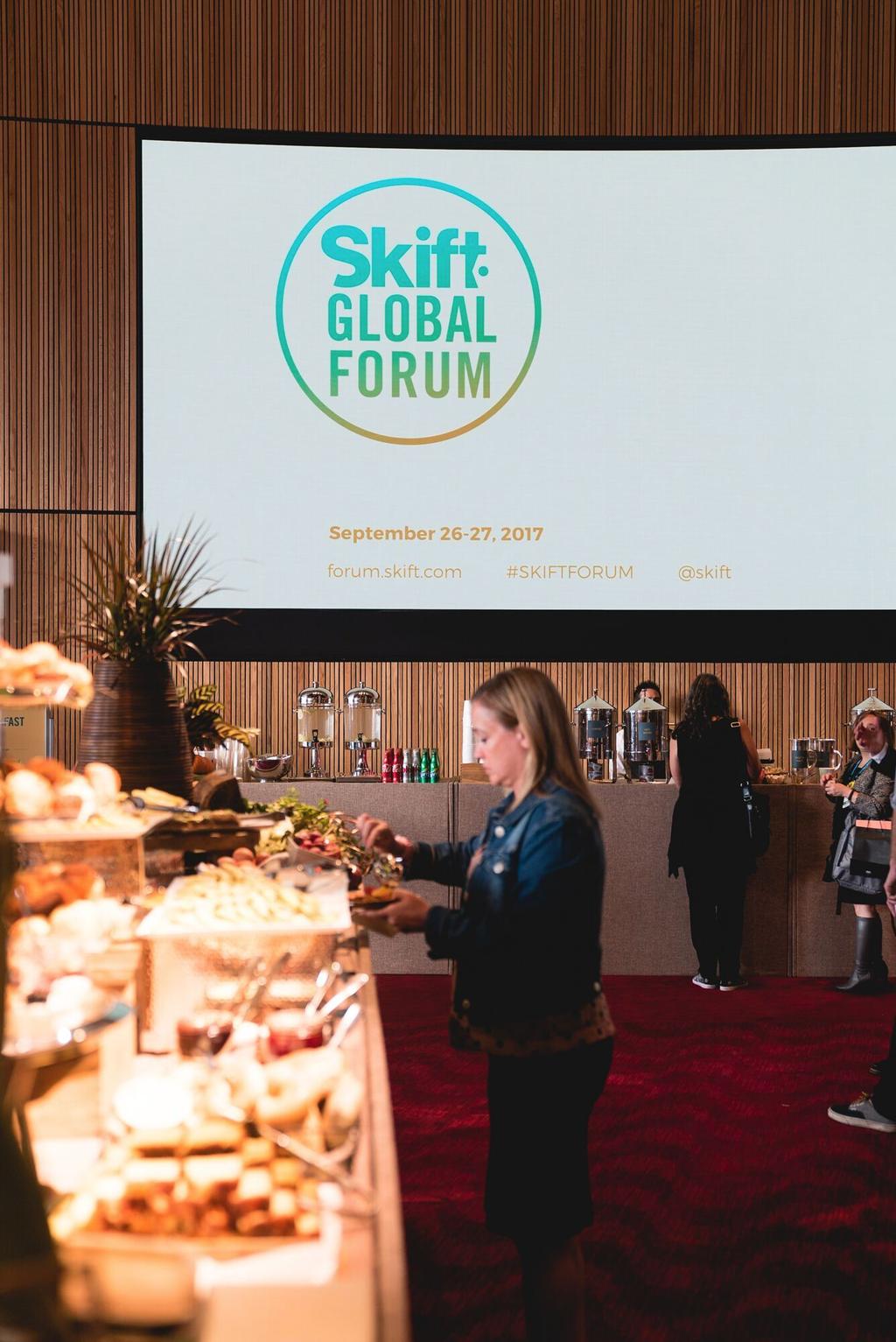 LUNCH SPONSOR Enable Skift Forum Europe attendees to connect over lunch during afternoon networking break.