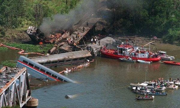 The Coast Guard and Safety September 22, 1993 On September 22, 1993, a tow boat lost in the fog laid against a railroad trestle crossing Big Bayou Canot, in Mobile.