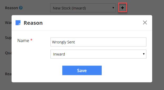 After clicking on Save button, the warehouse will be added in the dropdown list.