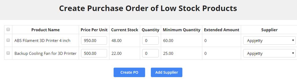 If you have already assigned a supplier to a product then that supplier will be selected by default and if you want to change the supplier then you can select from dropdown list.