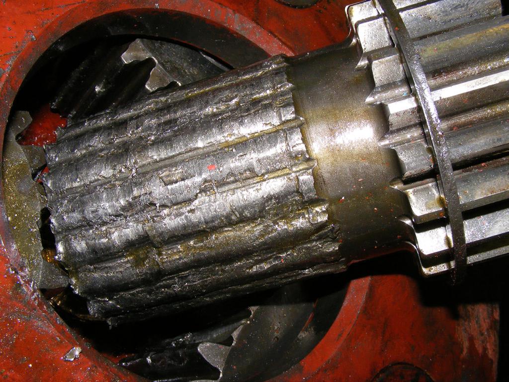 An example of this is outlined below: Figure 1 Failed Gear-shaft. Figure 2 Damaged Planet Gears.