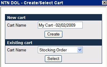 Joe s empty cart will appear in the upper right of the page. Begin searching and ordering. So we do not get confused, we will name this cart Customer Joe.